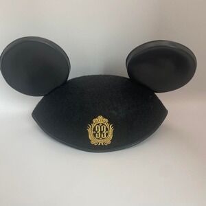 Vintage Disney 33 Club Mickey Ears Hat Black  USA Exclusive Disneyland Club 33